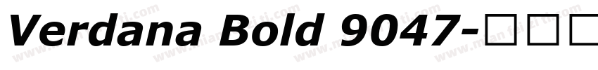Verdana Bold 9047字体转换